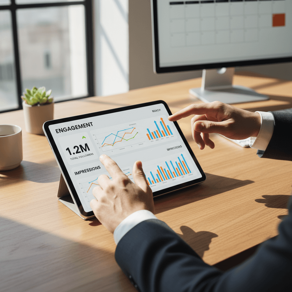 Social media strategy planning session